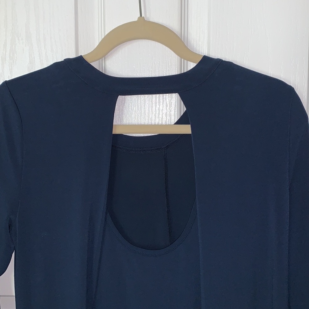 Bcbgeneration Long Sleeve Navy Pullover Dress - image 5